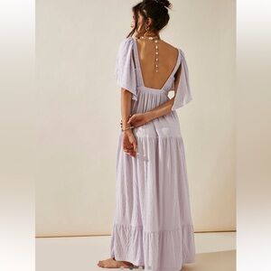 Free People Beach Maxi Dress in Lavender NWOT Size XS
